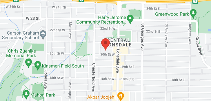 map of 206 134 W 20TH STREET